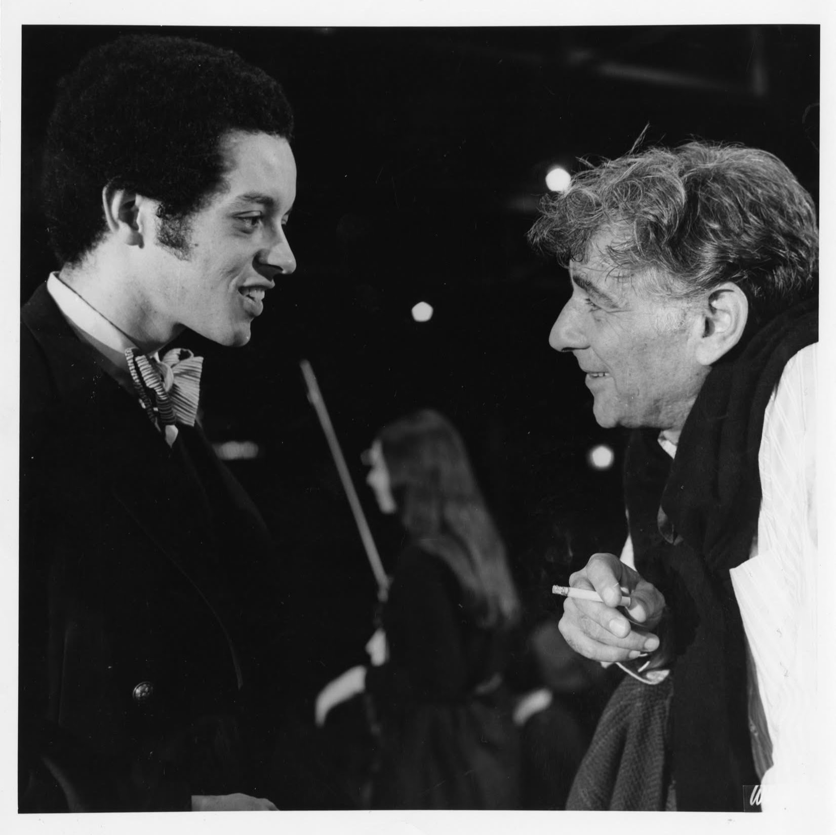 Isaiah Jackson with Leonard Bernstein