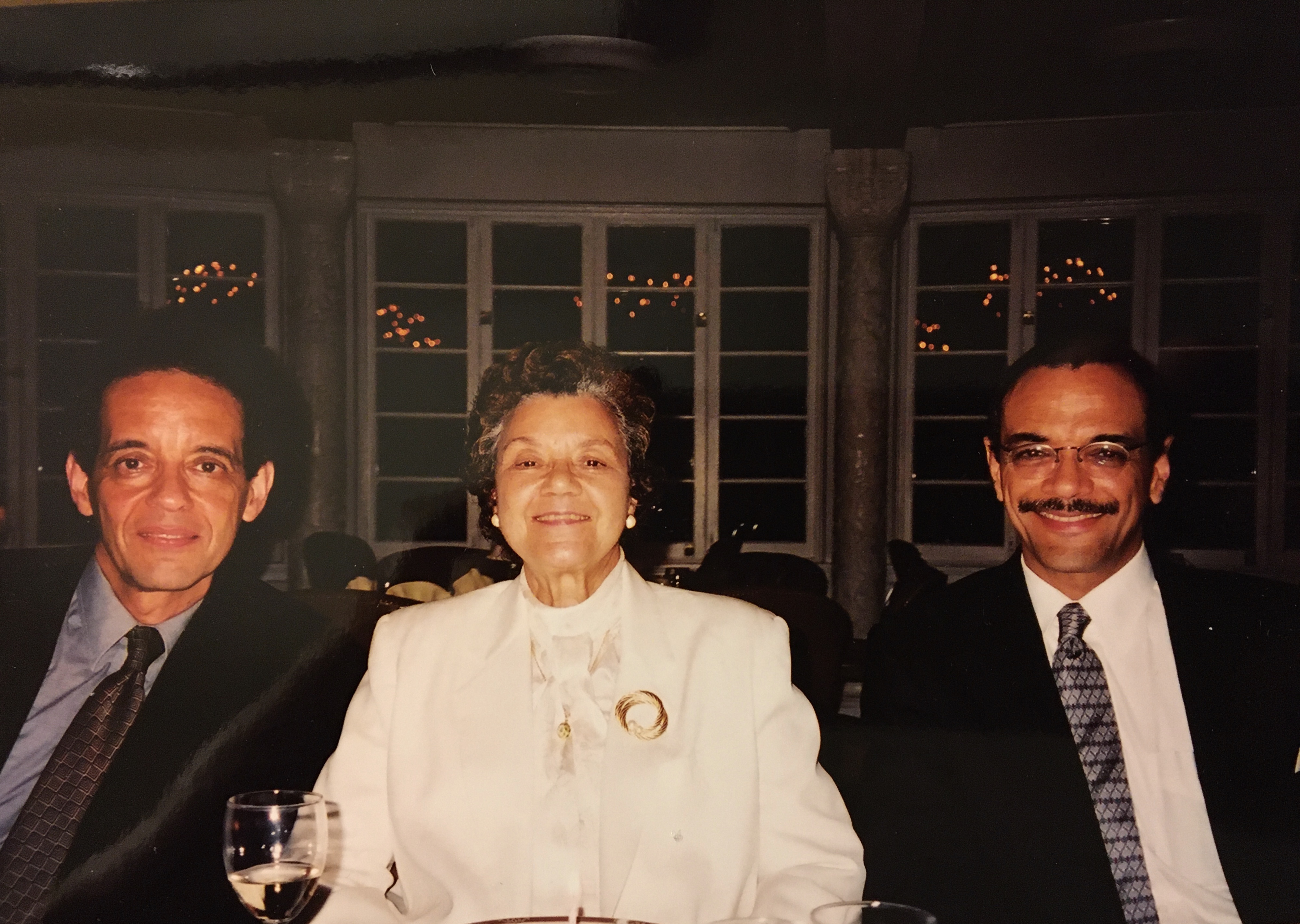 Isaiah Jackson with his mother Alma and brother Morgan